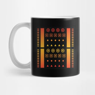 “Dimensional Information (2)” - V.4 Orange - (Geometric Art) (Dimensions) - Doc Labs Mug